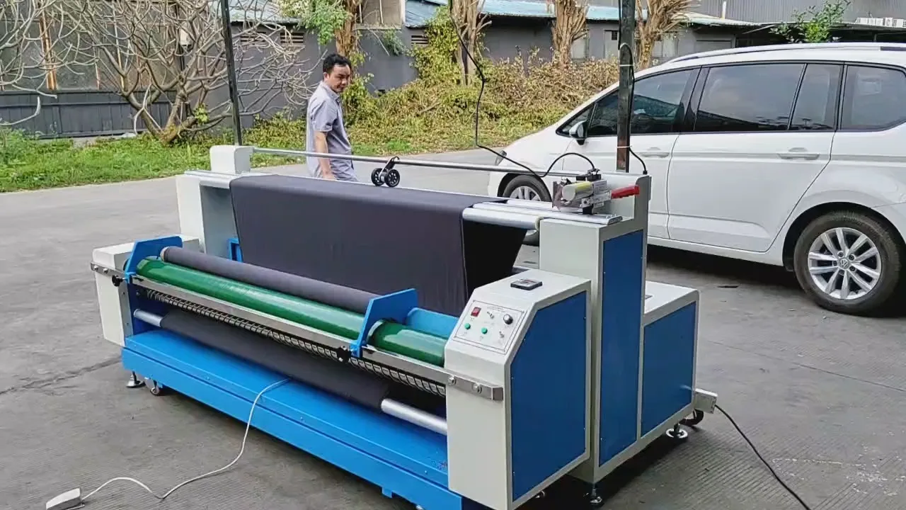 YL-2100F-JS-ED-LC  Fabric Rolling Machine  (Relax to Roll ,Roll to Roll with edge alignment control and length cutter) 1