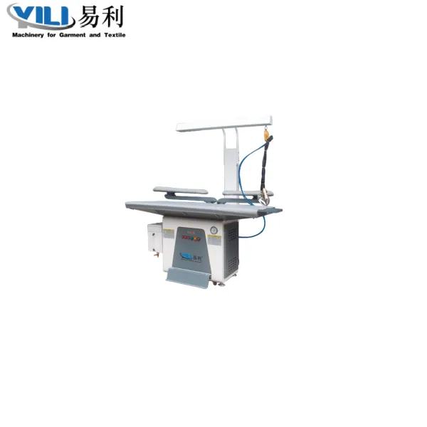 طاولة كيّ تعمل بالشفط YL-128A-DS-T YL-128B-DS-T مزودة بمولد طاقة مدمج (مع مدخنة وحامل مكواة) 1