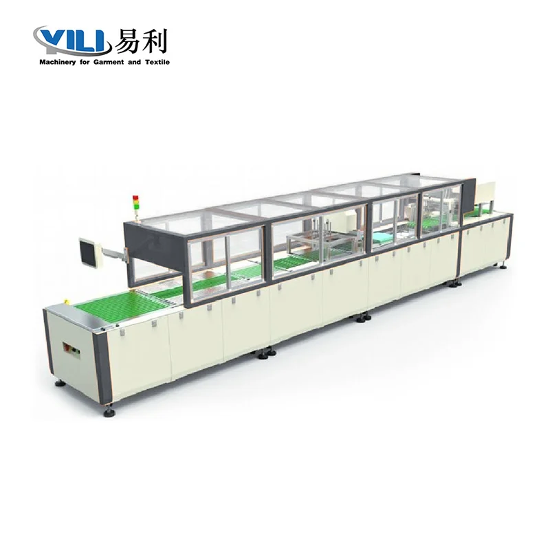 Автоматическая машина для складывания и упаковки одежды Модель: YL-QZB-BH282 (тонкая и толстая одежда) 1