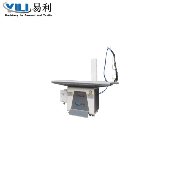 YL-128A-FU YL-128B-FU Buhar jeneratörlü (bacalı) kare masa tipi vakumlu ütü masası 1